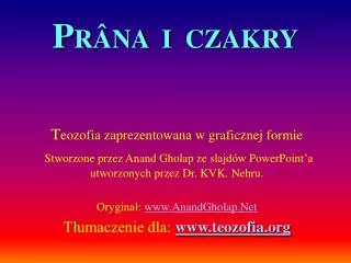 p r na i czakry