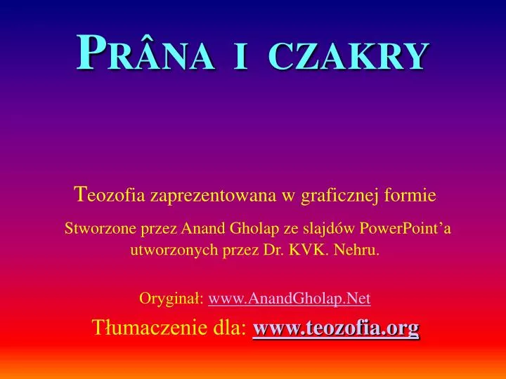 p r na i czakry