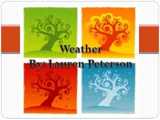 Weather By: Lauren Peterson