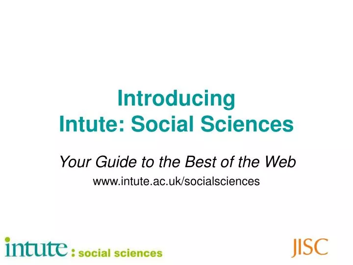 introducing intute social sciences