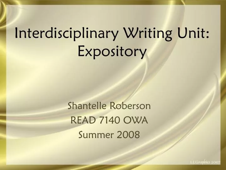 interdisciplinary writing unit expository