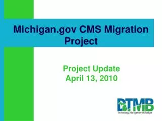Michigan.gov CMS Migration Project