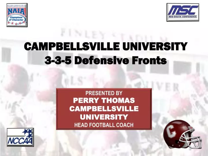 campbellsville university 3 3 5 defensive fronts