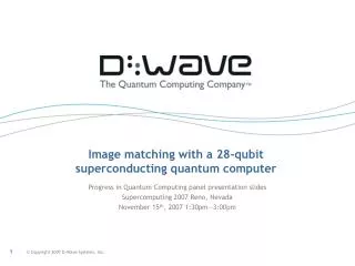 Image matching with a 28-qubit superconducting quantum computer