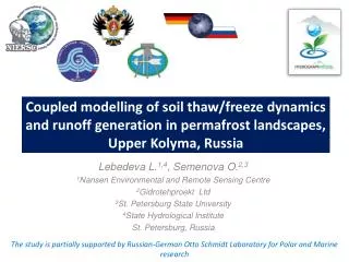 Coupled modelling of soil thaw/freeze dynamics and runoff generation in permafrost landscapes, Upper Kolyma, Russia