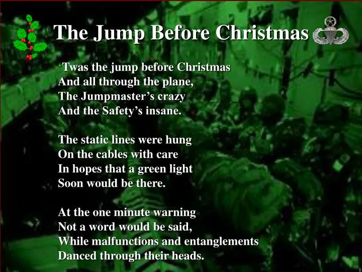 the jump before christmas