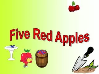 Five Red Apples
