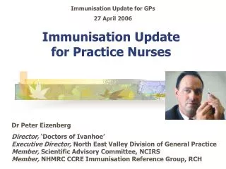 Immunisation Update for Practice Nurses