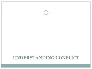 understanding conflict