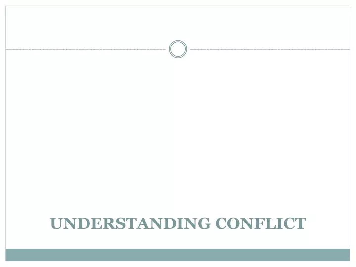 understanding conflict