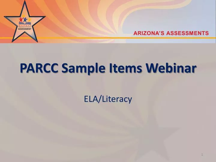 parcc sample items webinar