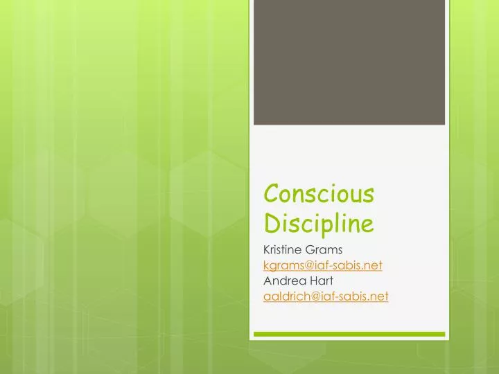 conscious discipline