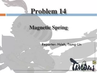 Problem 14 Magnetic Spring