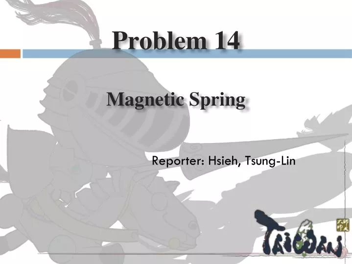 problem 14 magnetic spring