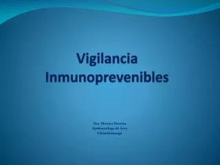 vigilancia inmunoprevenibles