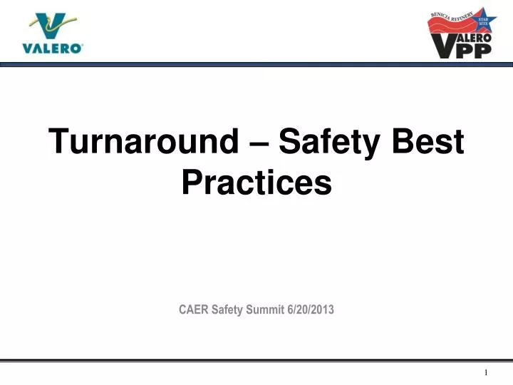 turnaround safety best practices