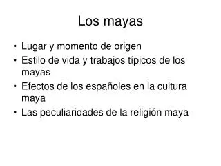 los mayas