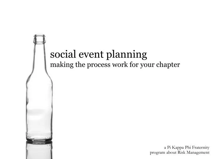 social event planning making the process work for your chapter