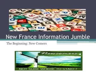 New France Information Jumble