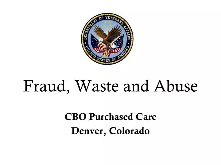 fraud waste and abuse