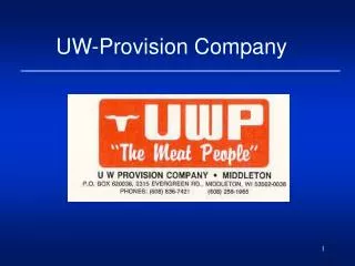 UW-Provision Company