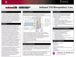 Lilith Reeves Chief Scientific Officer, IndianaCTSI 317-278-6930 lreeves@iupui.edu George E. Sandusky, Jr., D.V.M., Ph.D