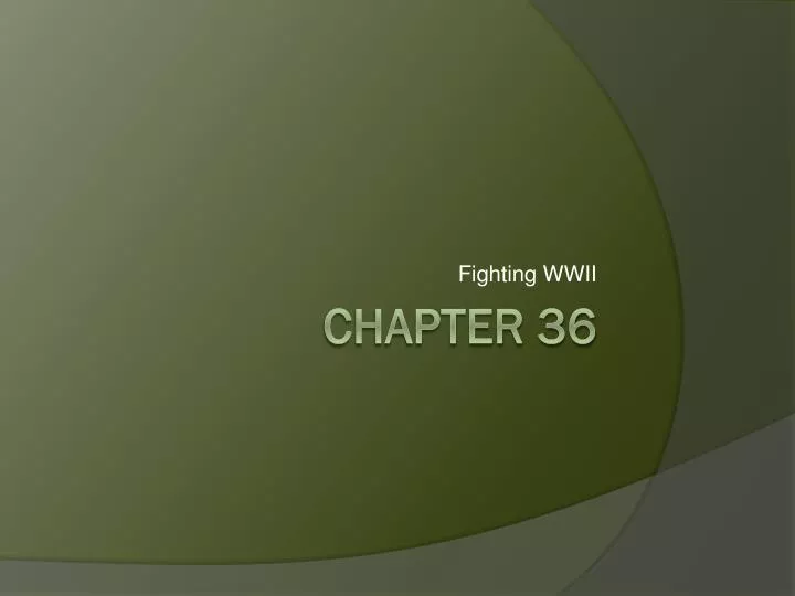 fighting wwii
