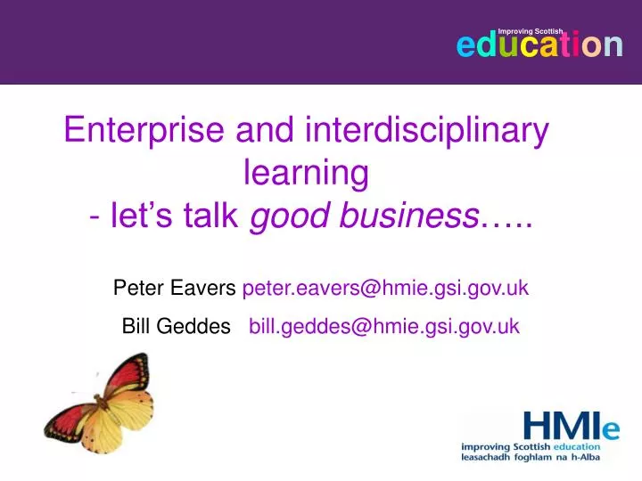 enterprise and interdisciplinary learning let s talk good business