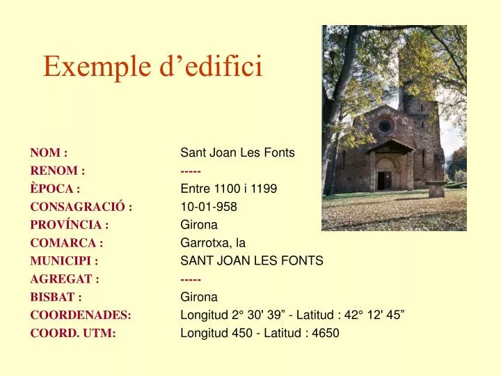 exemple d edifici