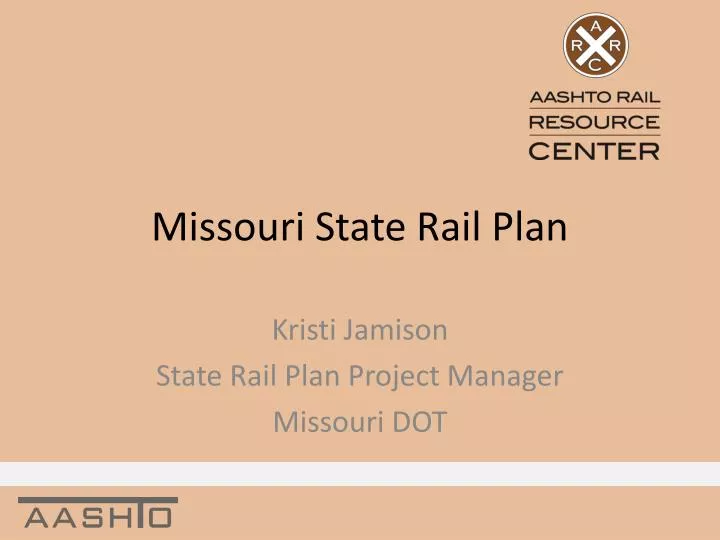 missouri state rail plan