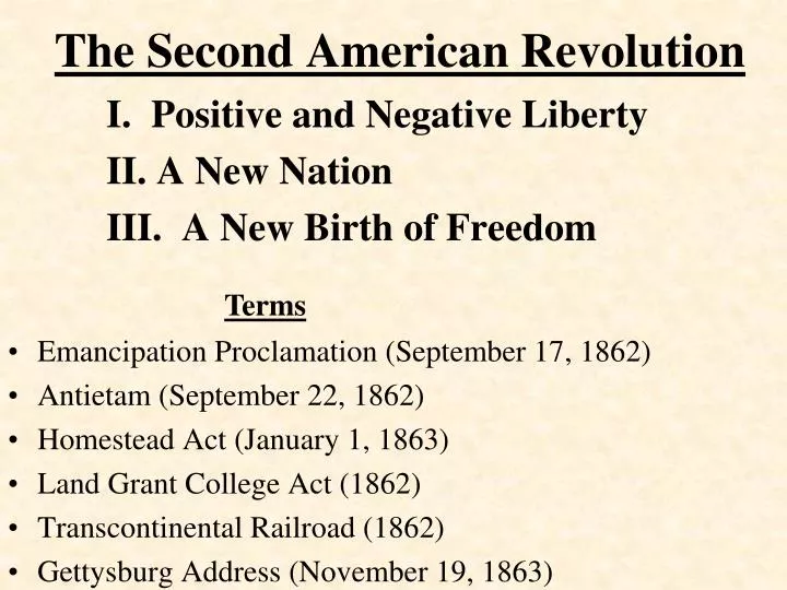 the second american revolution