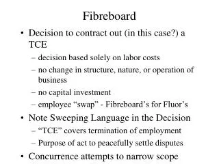 Fibreboard