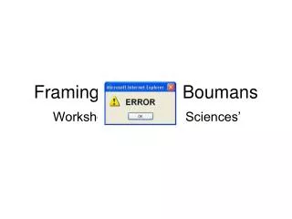 framing of marcel boumans