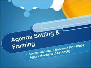 agenda setting framing