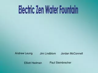 Electric Zen Water Fountain