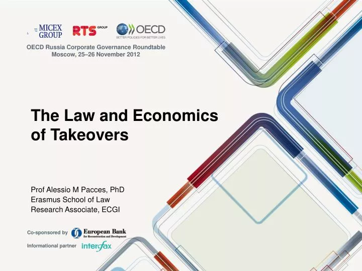 the law and economics of takeovers