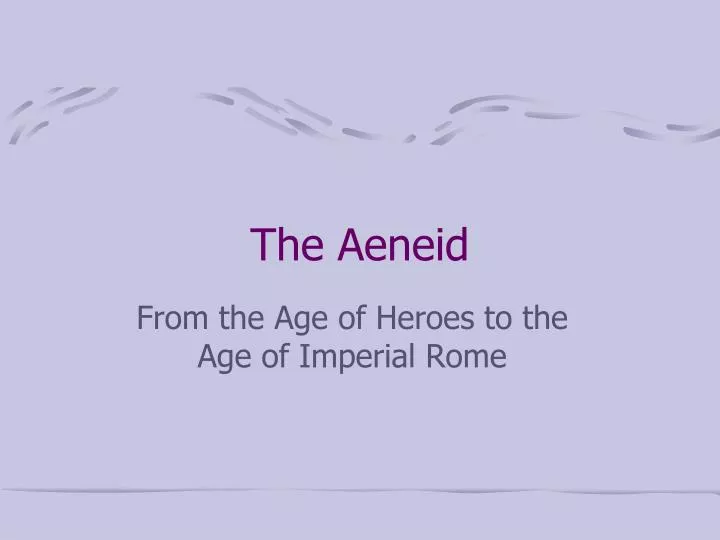 the aeneid