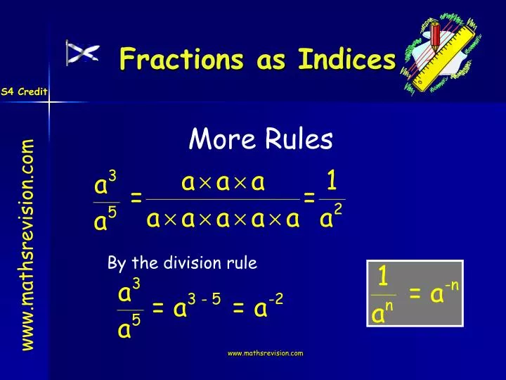 fractions as indices