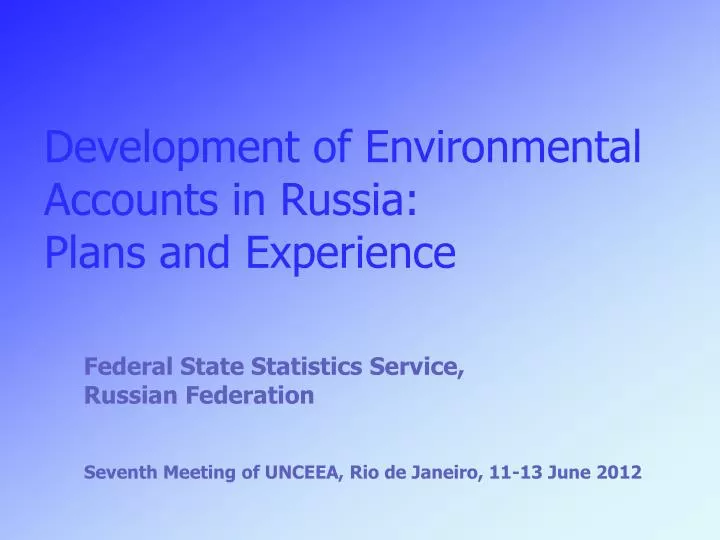 federal state statistics service russian federation