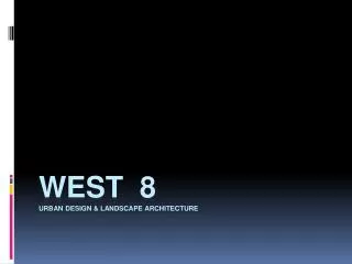 West 8 urban design &amp; Landscape architecture