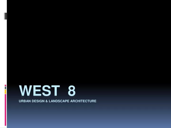west 8 urban design landscape architecture