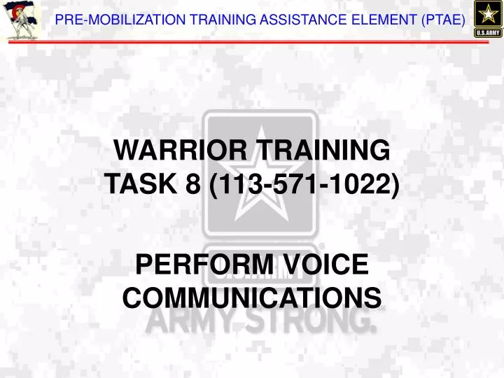 warrior training task 8 113 571 1022 perform voice communications