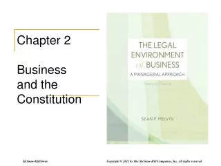Chapter 2 Business and the Constitution