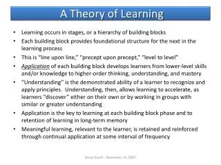 A Theory of Learning