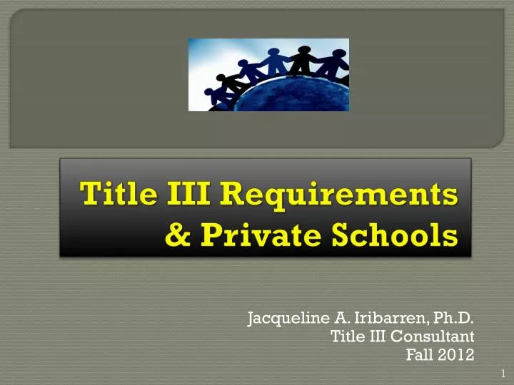 title iii requirements private schools