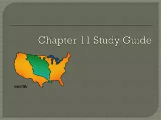 Chapter 11 Study Guide