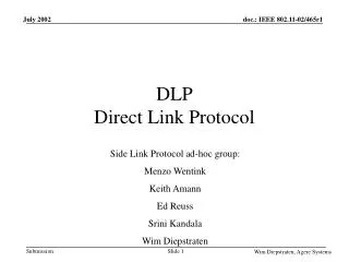 DLP Direct Link Protocol