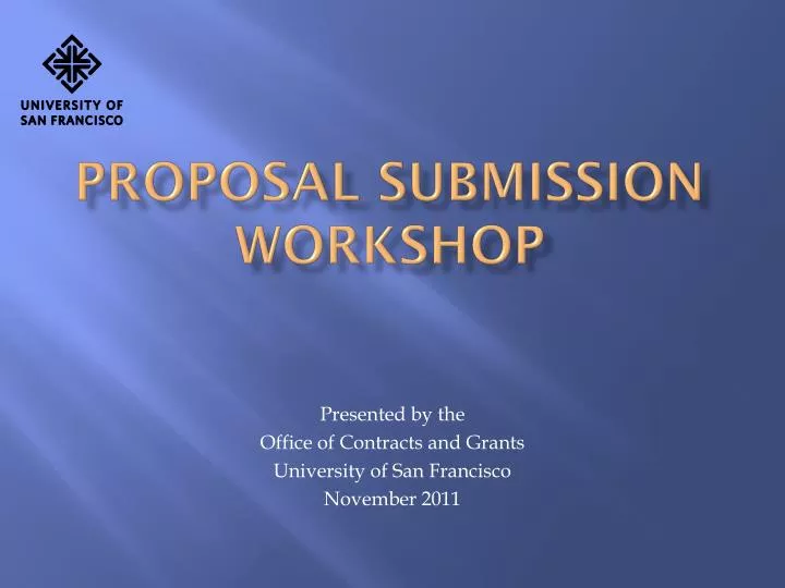 proposal submission workshop