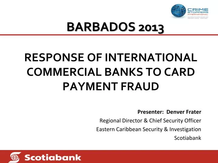 response of international commercial banks to card payment fraud