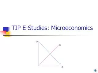 TIP E-Studies: Microeconomics